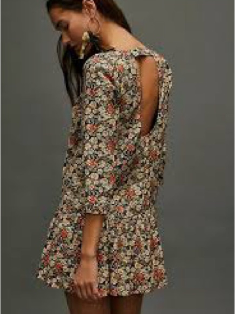 Free People The Avenue Mini Dress – Floral Print Shift Boho